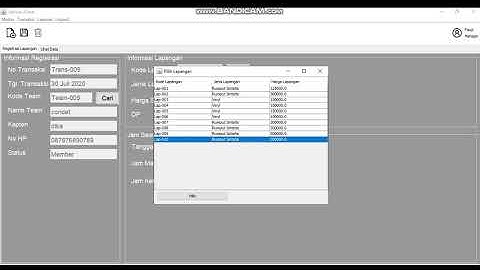 DEMO APLIKASI SISTEM INFORMASI PENYEWAAN LAPANGAN FUTSAL