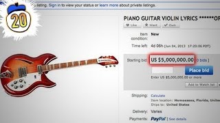 20 Most Expensive Things Ever Sold on the Internet (and RL)