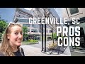 Pros and cons  living in greenville sc