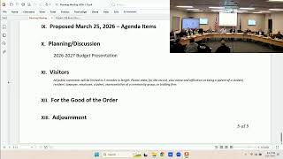 SWSD Planning Meeting - Wednesday, March 11, 2026 at 6:30 PM