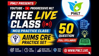 AIIMS CRE 2026 | 50 Most Important MCQs for Lab Technologist | Last Minute Revision