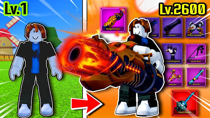 Blox Fruits เวล 1 ถึง 2600 ตอนเดียวจบ! | เบคอน ใช้ทุกปืนในเกม เวลตัน !
