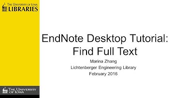 Find Full Text in EndNote Desktop