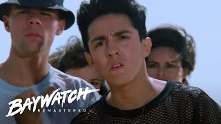 A FIGHT ERUPTS As Two Gangs CLASH On The Beach! Baywatch Remastered