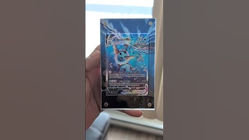 Custom Vaporeon Vmax Display Case 🫧 #pokemon #shorts #vaporeon #prismaticevolutions  #evolvingskies