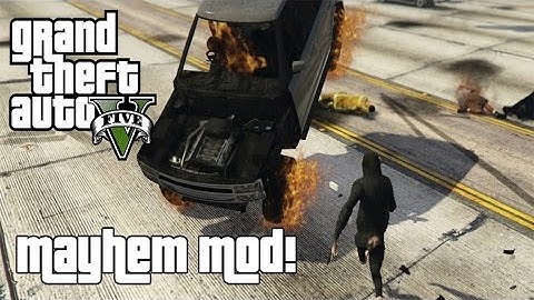 Grand Theft Auto 5 PC Mod - Mayhem Mod Gameplay ((Carmageddon Mod) Download in Description!)