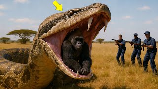 Heroic Rescue Team Saves Mother Gorilla from Giant Python’s Revenge in Africa 🐍🦍