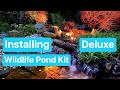Installing a wildlife pond kit & wildlife pond edging ideas