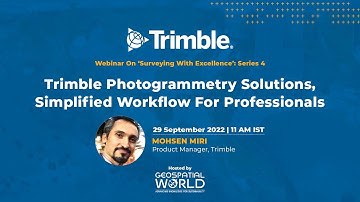 Webinar 4: Trimble-fotogrammetrieoplossingen, vereenvoudigde workflow voor professionals