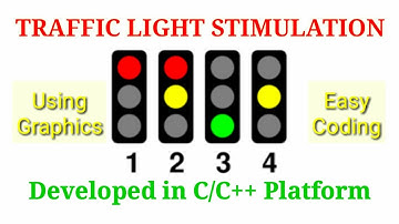 Traffic Light Program in C Language with Source Code using Graphics। Mr Lokhande | Ankush Lokhande