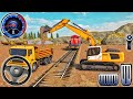 Railroad Builder Simulator 3D - Highway Excavator Construction JCB - Android GamePlay