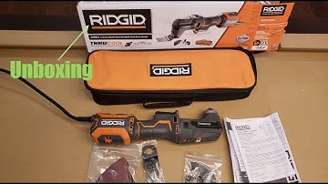 Unboxing RIDGID 4 Amp Corded JobMax Multi-Tool