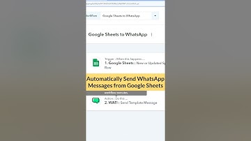 Instanly Send WhatsApp Message from Google Sheets #shorts #whatsappautomation  #googlesheets