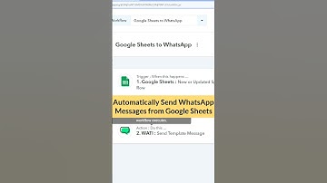 Instanly Send WhatsApp Message from Google Sheets #shorts #whatsappautomation  #googlesheets