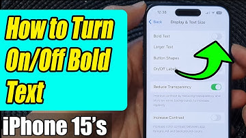 iPhone 15/15 Pro Max: How to Turn On/Off Bold Text