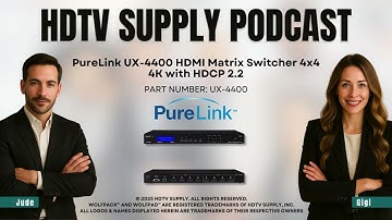 PureLink UX-4400 HDMI Matrix Switcher 4x4 4K with HDCP 2.2