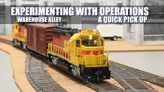 Experimenting with Operations - A Quick Pickup - A Session w/ Consisted Locomotives