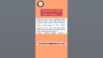 Physics mcq asked in NEET UG 2023 with answer and explanation by J Akhter Sir #shorts