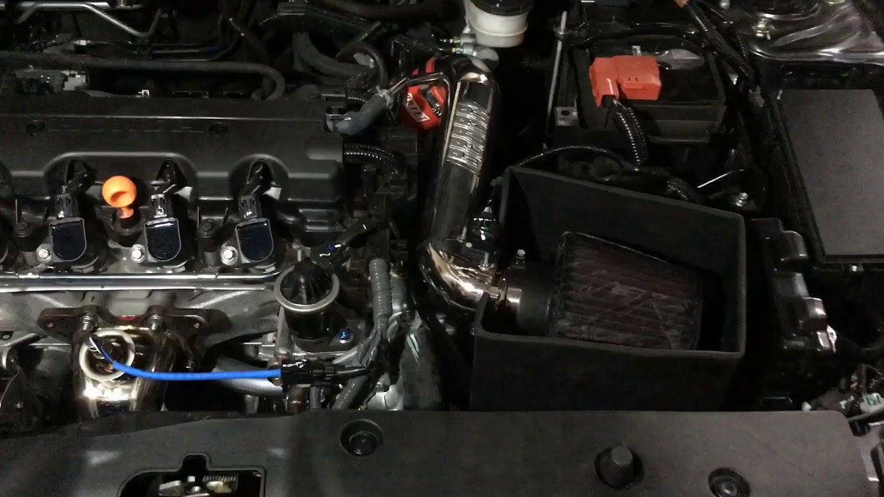 2020 Honda Civic full exhaust system with air intake system - YouTube