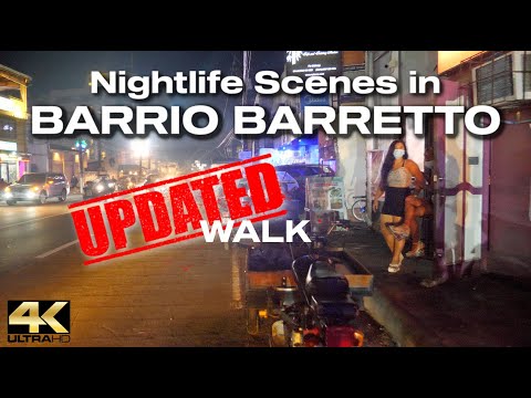 NIGHTLIFE in BARRIO BARRETTO Subic Bay Philippines Now! - Walking Tour [4K]