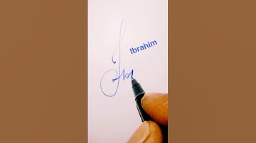 Ibrahim name signature #signature #shorts