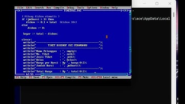 Tugas Algoritma & Pemrograman (Program Penjualan Tiket Bioskop)