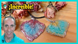 💎 HOW TO RECYCLE SOME NATURAL DRY LEAVES 🍁 AND MAKE JEWELRY 🌹 with UV RESIN by Arteclar 71,123 views 1 year ago 14 minutes, 48 seconds