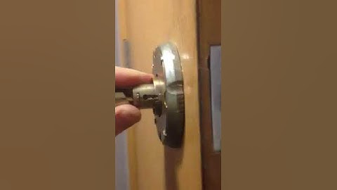 Schlage commercial handle removal