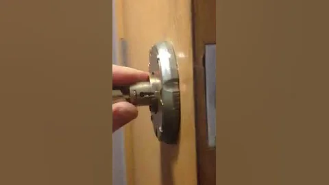 Schlage commercial handle removal