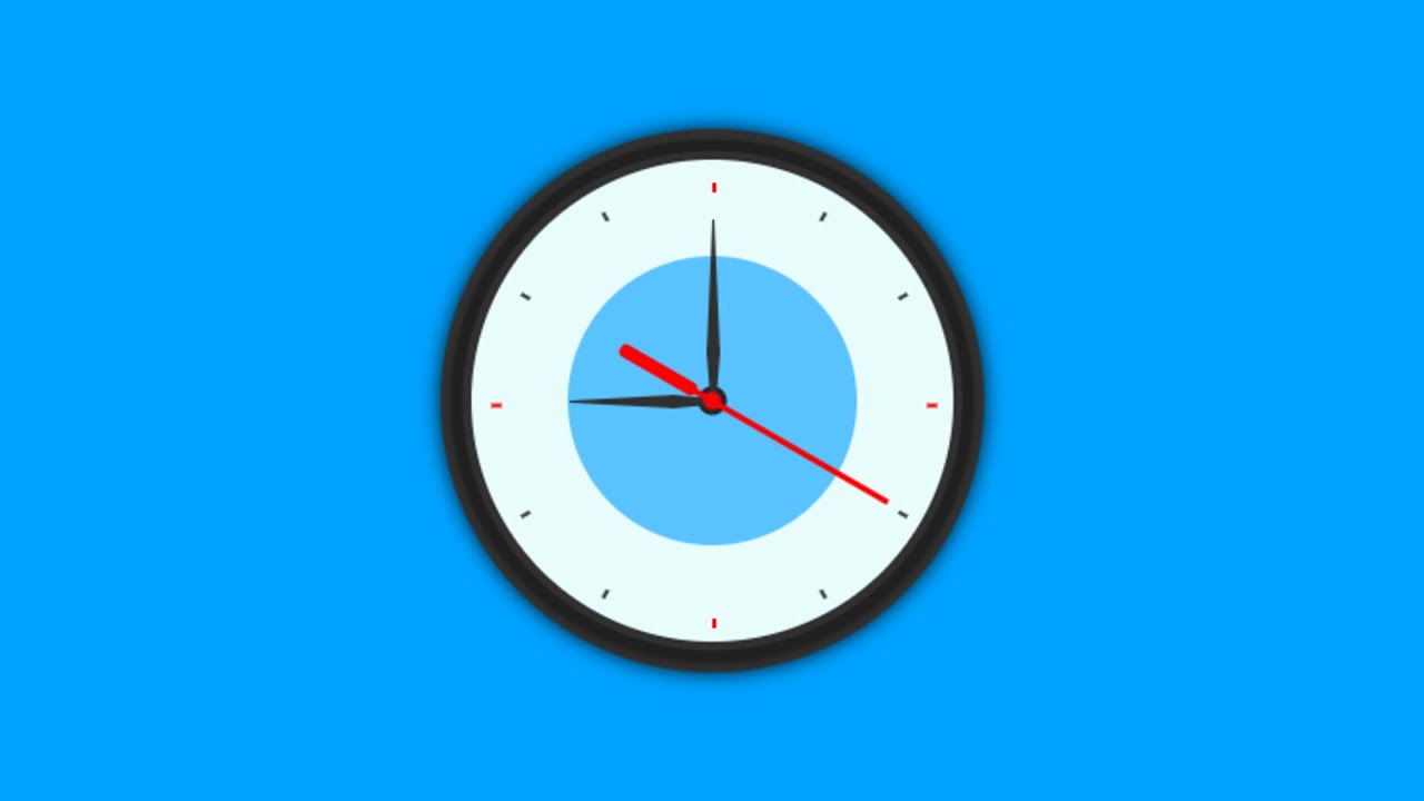 Build A Analog Clock using HTML CSS & Javascript