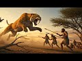 Life 3.2 Million Years Ago | The Saber-Tooth Dinofelis Encounters Homo Habilis