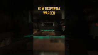 How to Spawn a Warden in Minecraft 1.19 | Shorts
