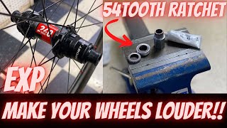 MAKE YOUR WHEEL/HUB LOUDER!! (DT SWISS EXP EATCHET INSTALLATION) *36TOOTH TO A 54 TOOTH RATCHET