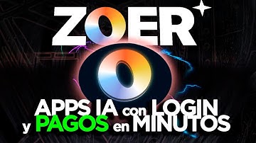 ZOER Construye Apps Full stack en minutos (supera a Lovable + Supabase + Netlify)