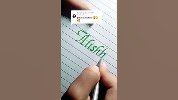 How to Write || Alishba Name || Calligraphy Style || Digital Writing 2.0