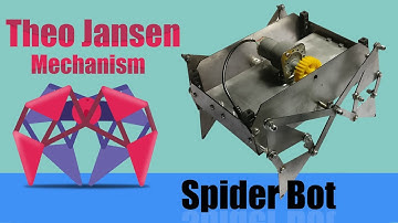 Theo Jansen Mechanism Four Legged Spider Bot Mechanical Project