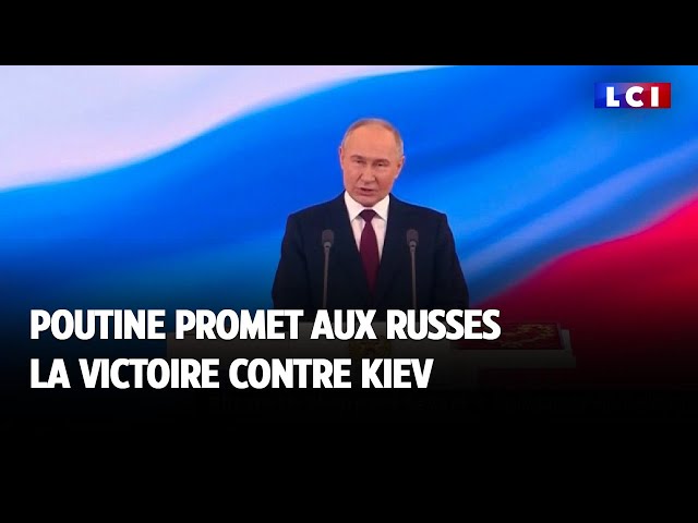 Poutine promet aux Russes la victoire contre Kiev class=