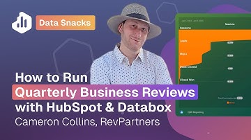 How to Run Better QBRs with HubSpot & Databox [DASHBOARD TEMPLATE] | Data Snacks | RevOps Tutorial