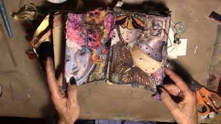 Mica Window and Focal Points in a Fragile Altered Book