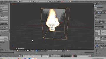 Blender how to set a monkey head on fire