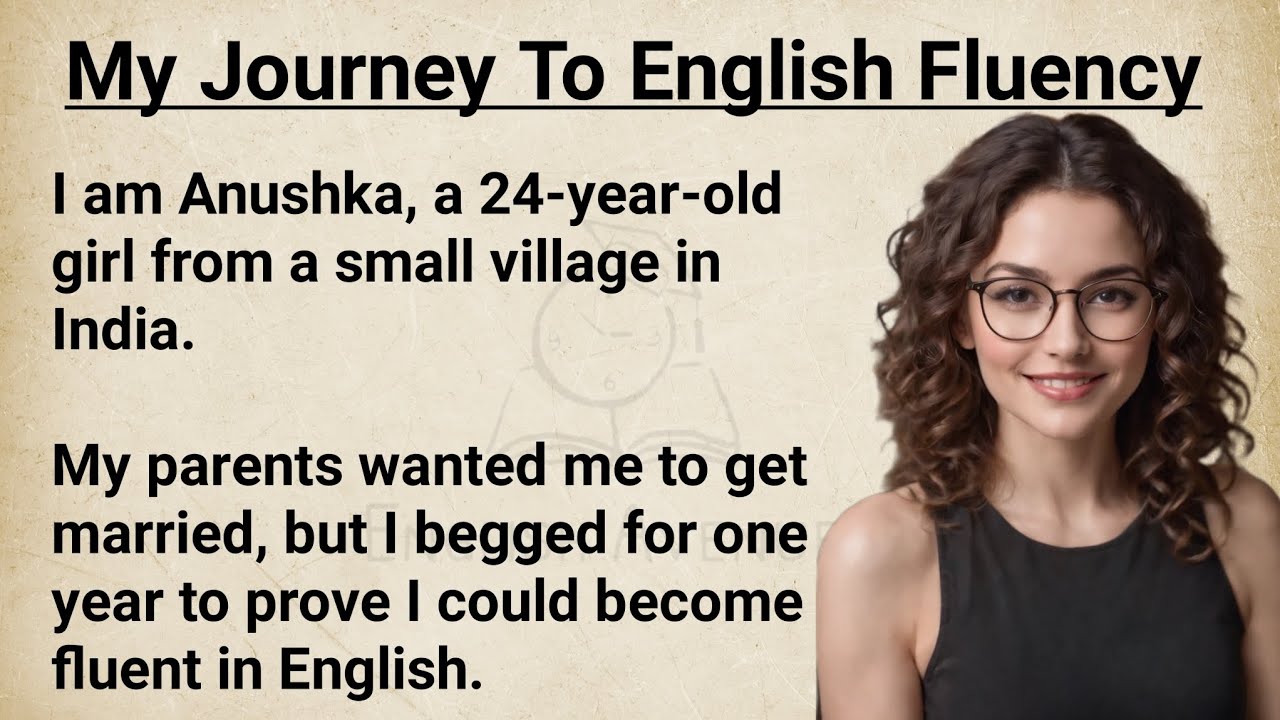 Outline Video My Journey To English Fluency || Story Level 1 || Improve Your Listening skills || Graded Reader