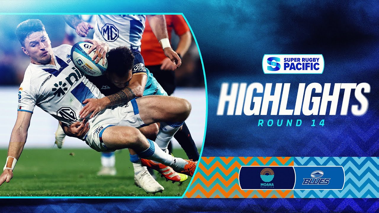HIGHLIGHTS | MOANA PASIFIKA v BLUES | Super Rugby Pacific 2025 | Round 14