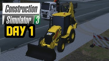Construction simulator 3//Day 1-First Job
