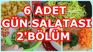 6 ADET GÜN SALATASI TARİFİ BU VİDEODA 2