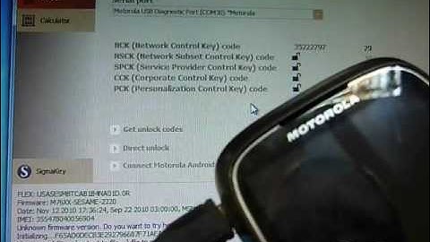 Unlock Motorola XT300 easy and fast with SigmaKey (Heuristic method)