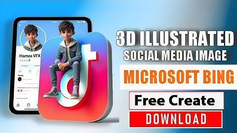 How to create 3D AI Social media Images - Bing image creator tutorial -  Ai Image Generator #3dlogo