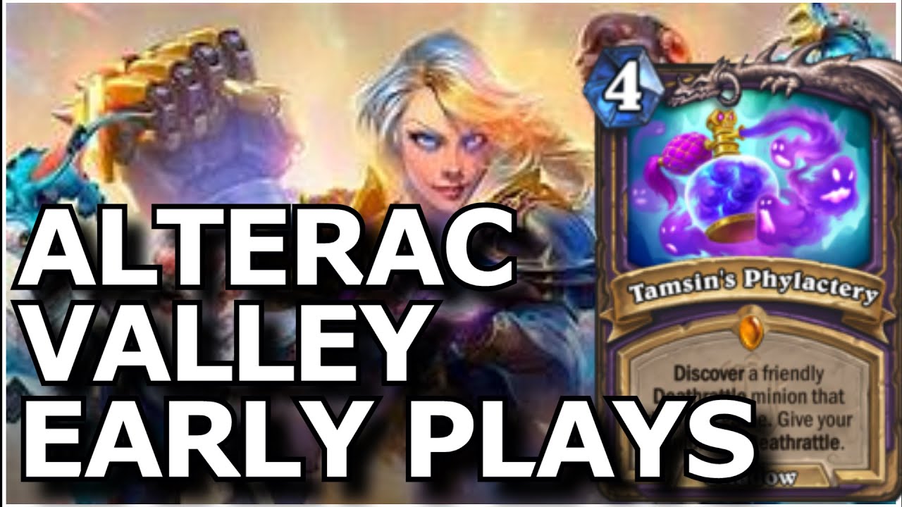 Hearthstone - Best of Alterac Valley Early Plays | ft NEW Cards