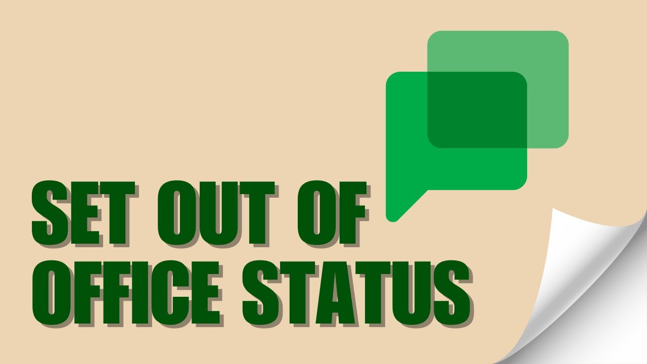 How To Set Out Of Office Status In Google Chat YouTube How To Set Out Of Office Status In Google Chat YouTube