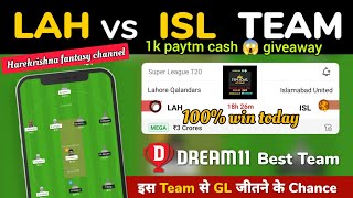 LAH vs ISL Dream11 Prediction, Dream11 Team lah_vs_isl_predictionexpertanalysis pslt20_crickett20