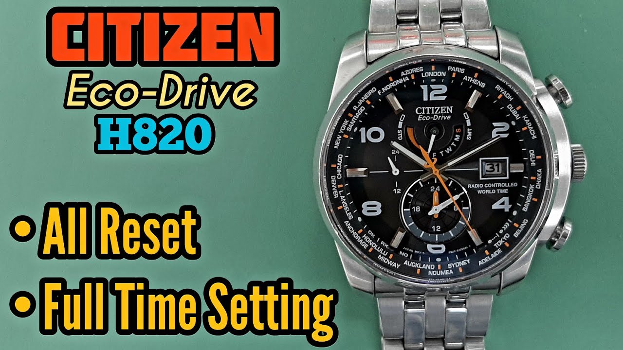 Citizen Eco Drive World Time AT AT9010 52E - YouTube
